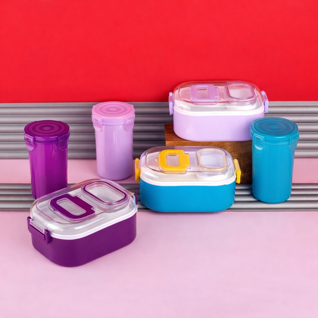 Grosyhub Yummy Combo: The Quad-Lock Flavor-Seal Dining Suite