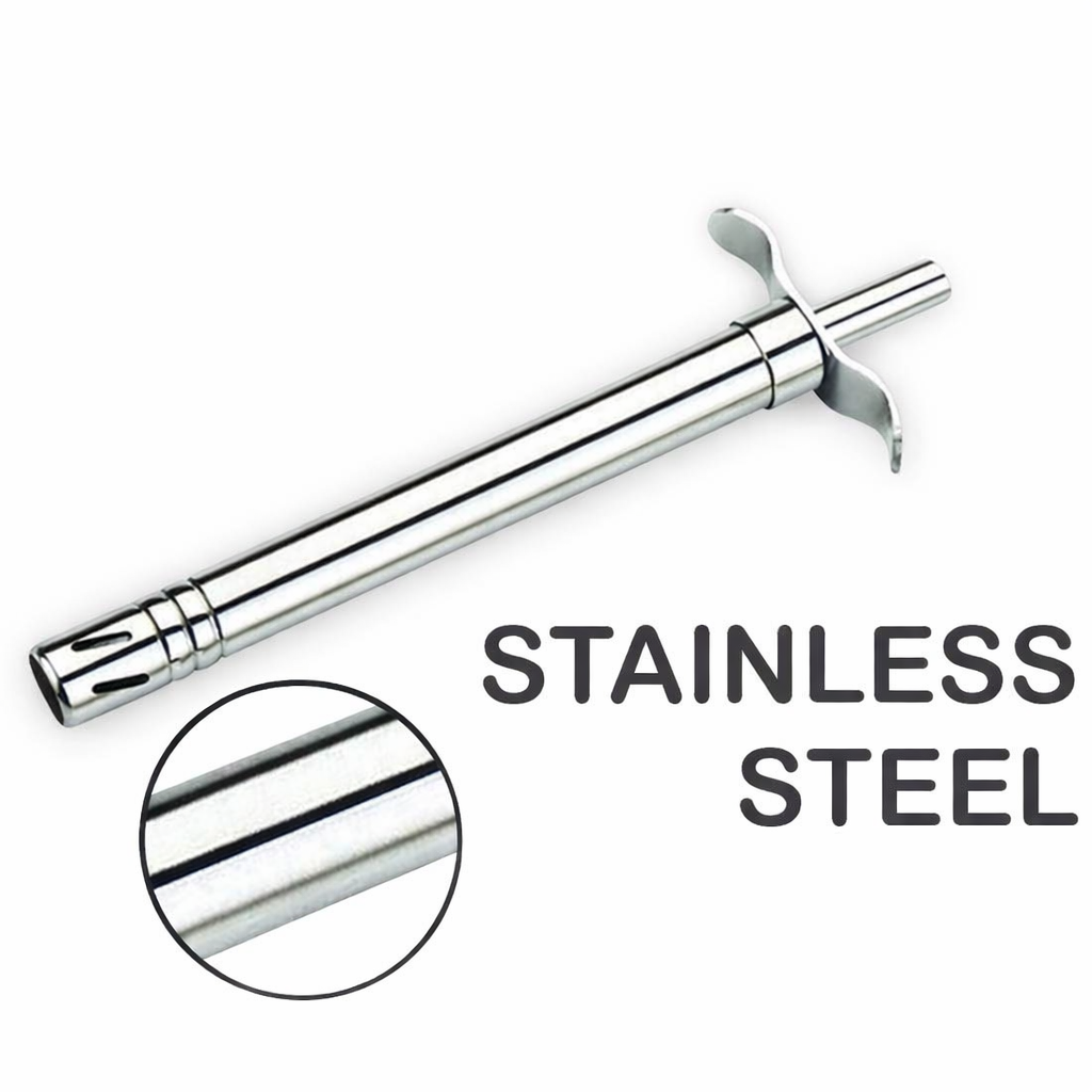 Grosyhub Ultra-Durable Stainless Steel Gas Lighter – 17cm