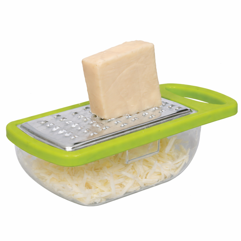 Grosyhub Smart-Prep Cheese Grater with Integrated Storage Container