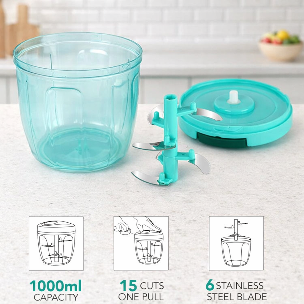 Grosyhub 1000ml Regular Mega-Volume Food Chopper