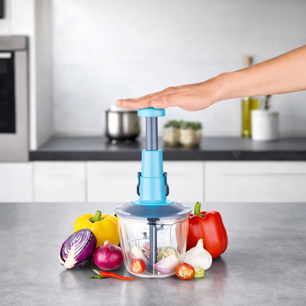 Grosyhub 1000ml Regular Precision Push Chopper