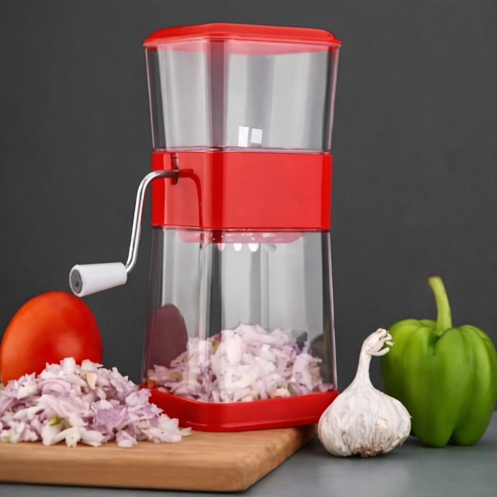 Grosyhub Premium Transparent Chilli & Vegetable Cutter with Lid