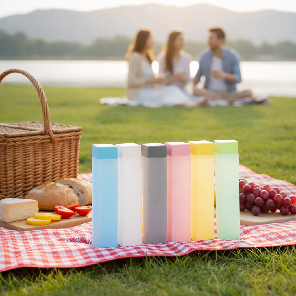 Grosyhub Forsty 1000ml Slim Square Water Bottle