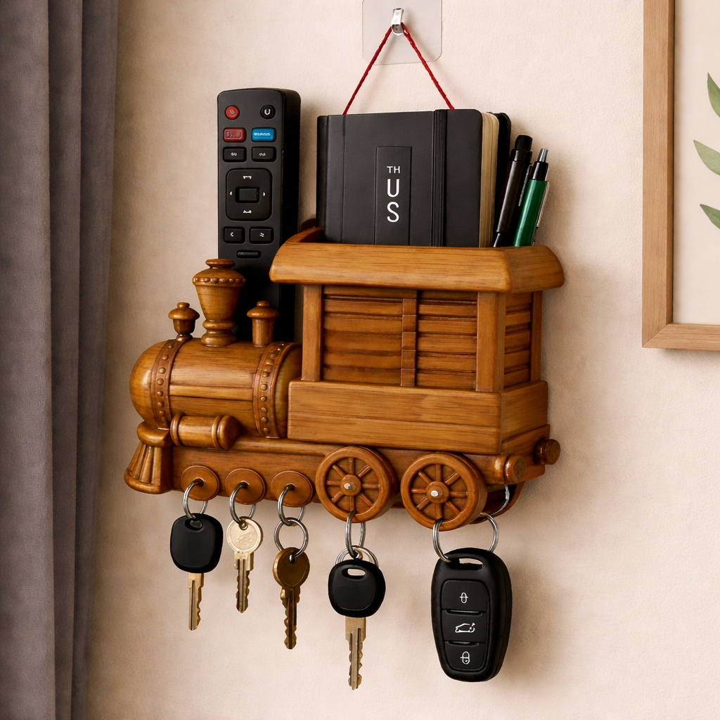 Grosyhub Rajdhani Vintage Steam Engine Key Holder