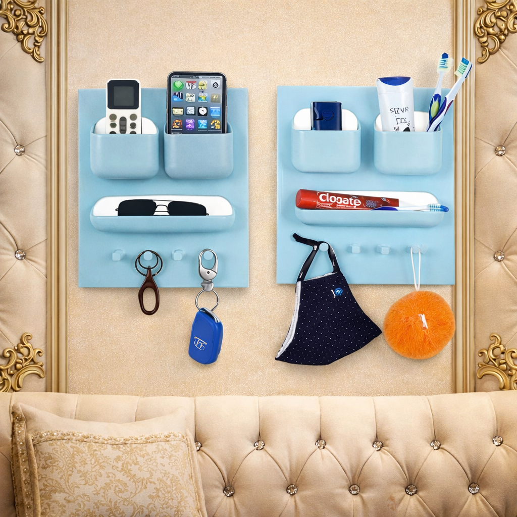Grosyhub Multi-Purpose Wall-Mounted Mobile Stand & Utility Organizer