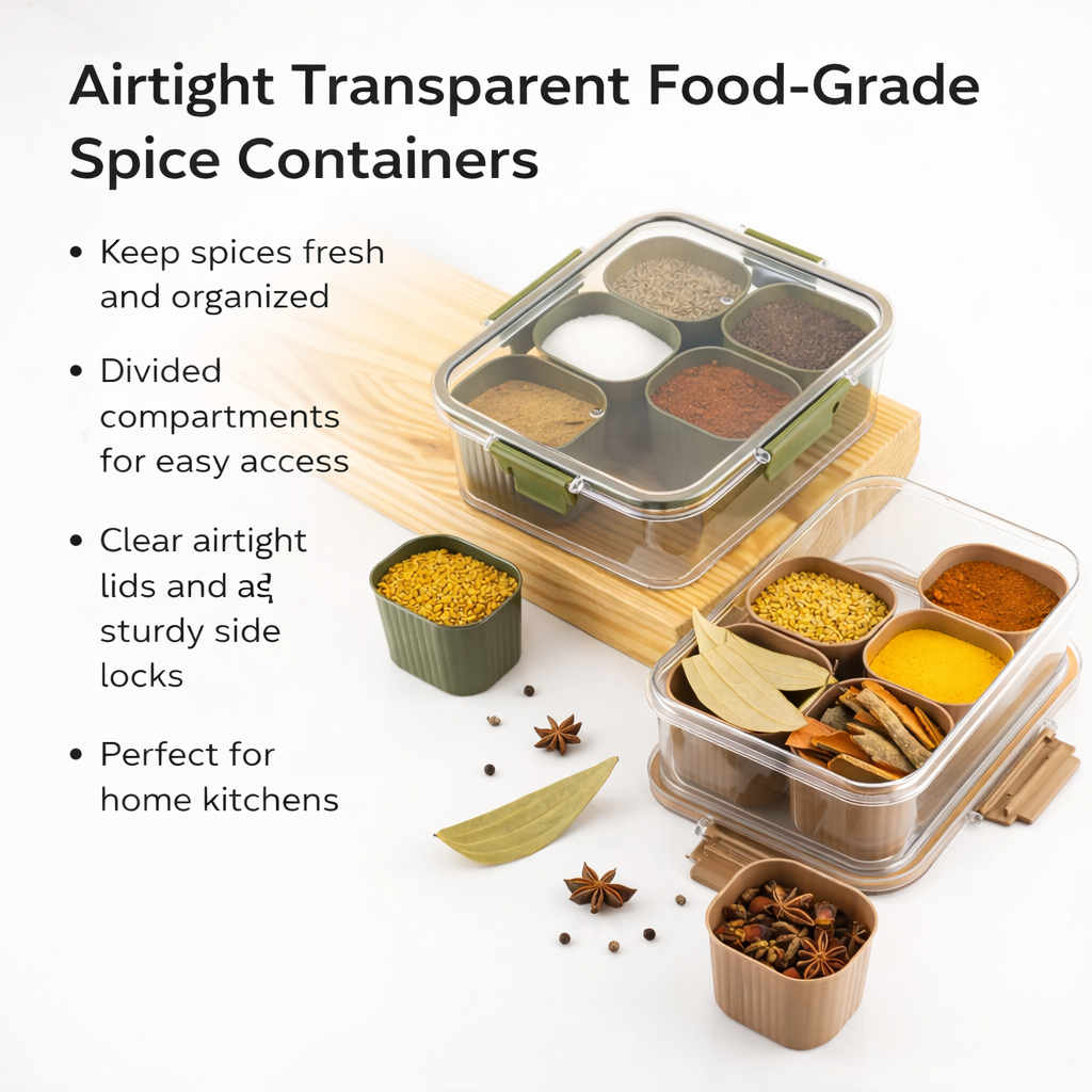 Grosyhub Hexa-Core 6-Compartment Spice & Utility Hub