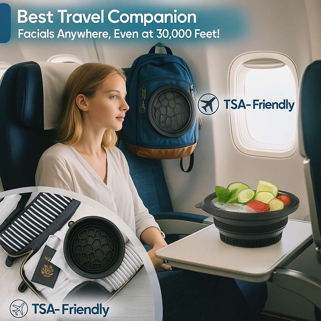 Grosyhub Foldable Ice Face Bowl | Cold Therapy Facial Skincare Bowl for Glowing Skin