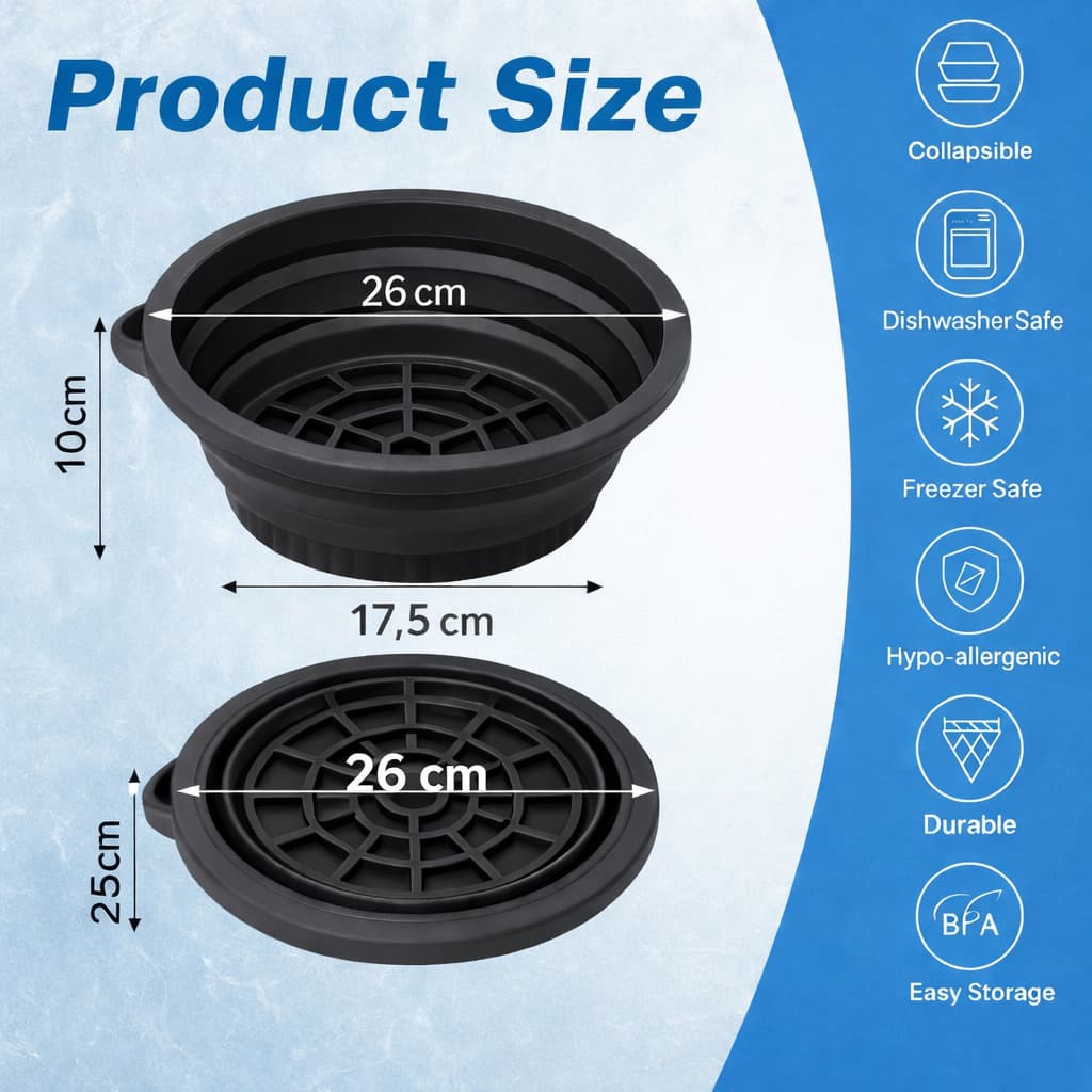 Grosyhub Foldable Ice Face Bowl | Cold Therapy Facial Skincare Bowl for Glowing Skin