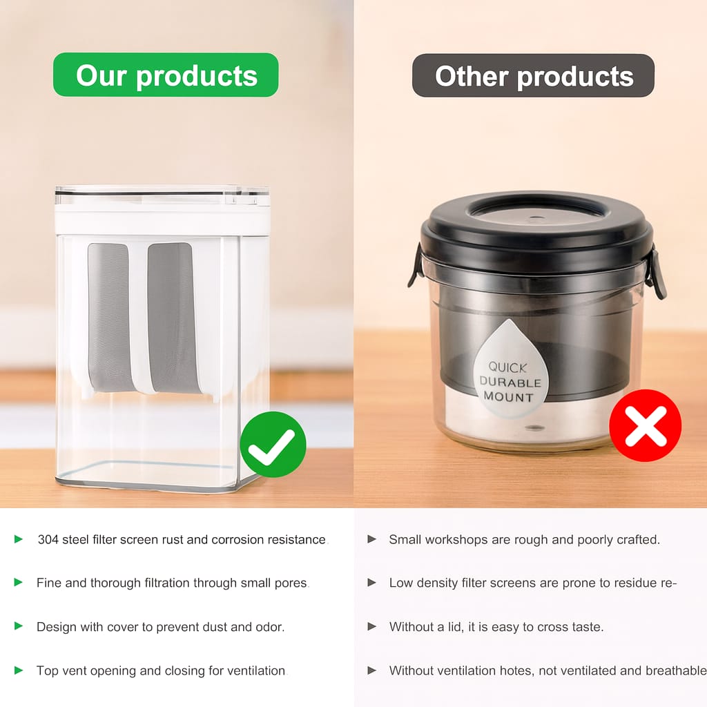 Grosyhub Multifunctional Yogurt Filter with FineYogurt Filter Mesh Strainer (1400 ml)