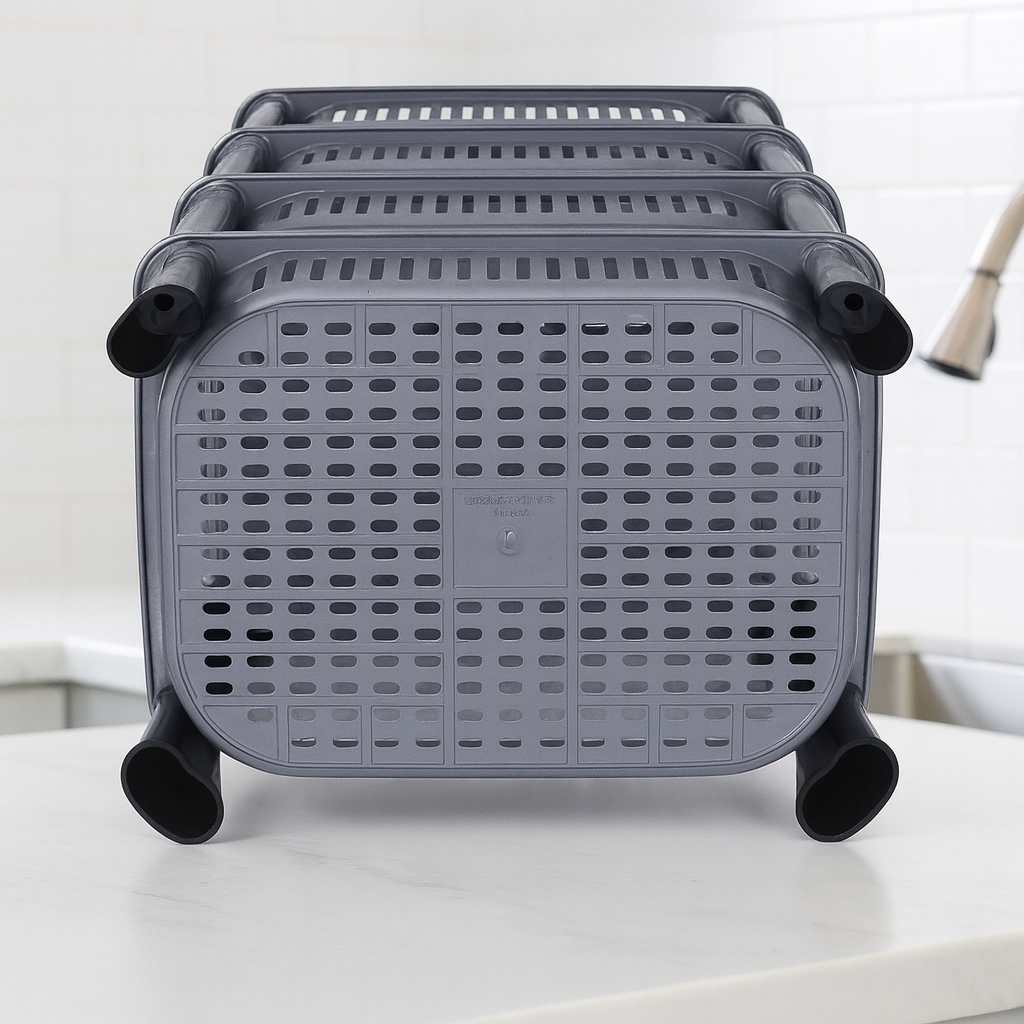 Grosyhub 3 Layer Foldable Storage Cart for Home & Kitchen