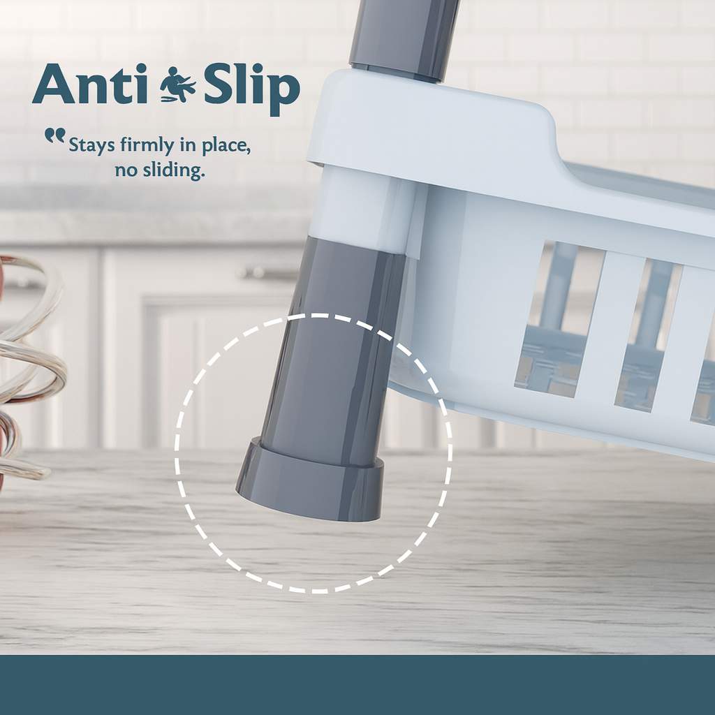 Grosyhub 3 Layer Foldable Storage Cart for Home & Kitchen